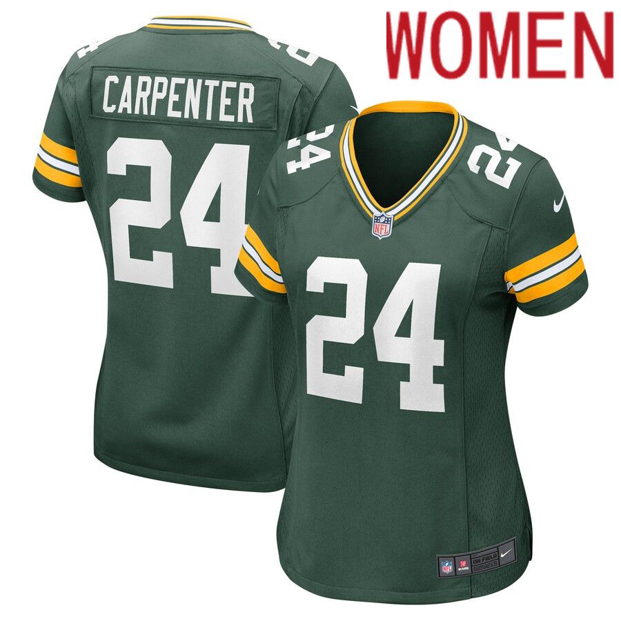 Women Green Bay Packers #24 Tariq Carpenter Nike Green Player Game NFL Jersey